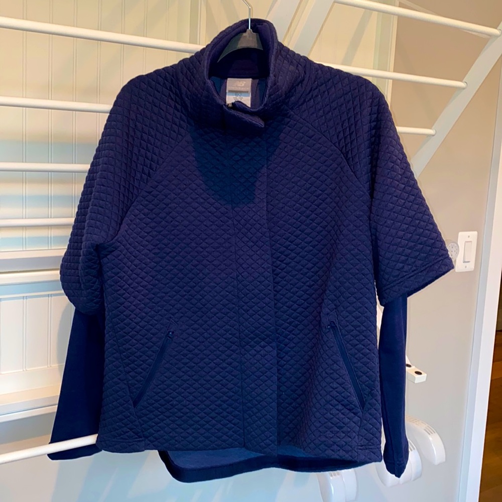 New Balance Bright Navy Jersey Jacket Large